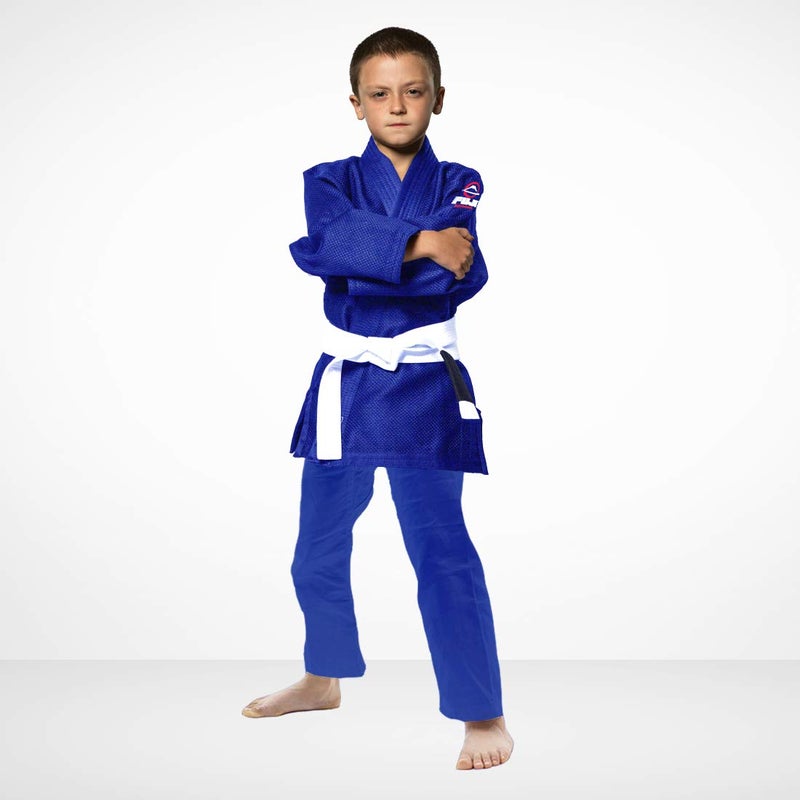FUJI All-Around Brazilian Style Jiu Jitsu Uniform, Blue, Size A3 - Image 5